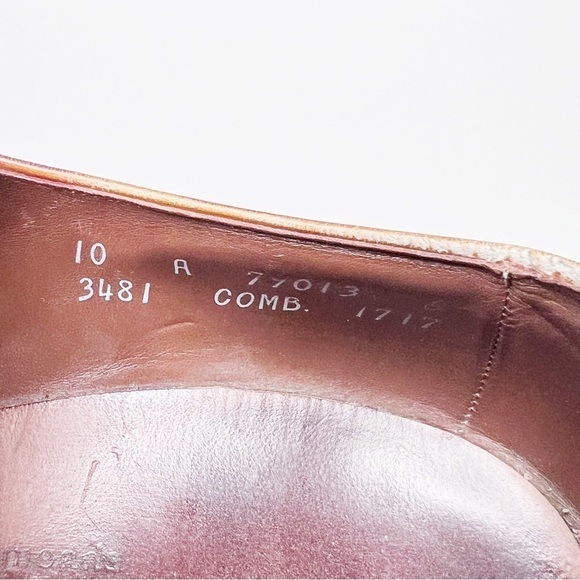 Allen Edmonds Monk Strap Brown Leather Oxfords Dress Shoes Size 10 - Picture 6 of 6